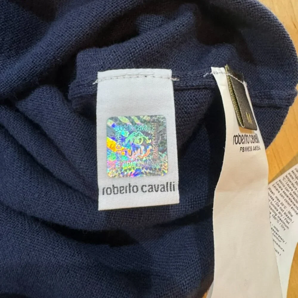 Roberto Cavalli 100% cotton sweater size medium